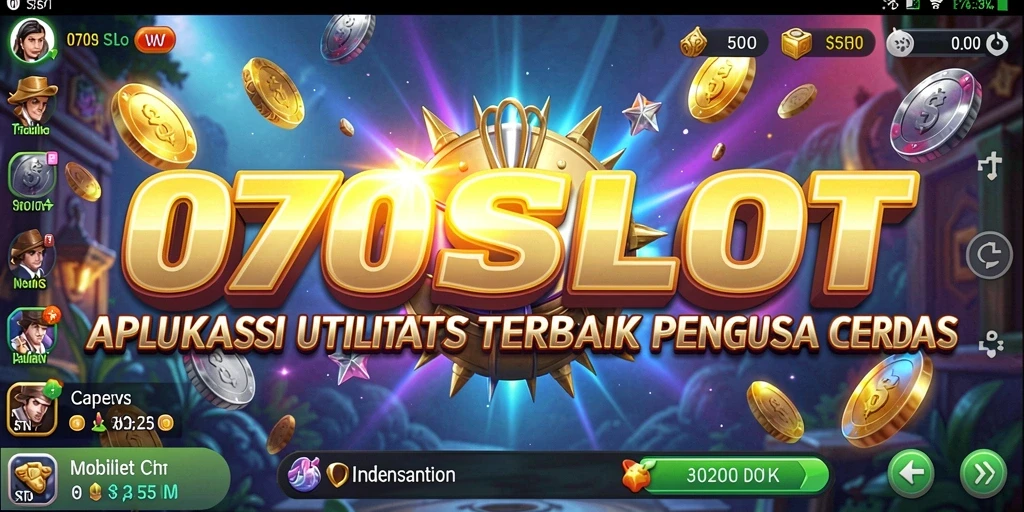 Tampilan antarmuka sederhana dan intuitif dari 070SLOT