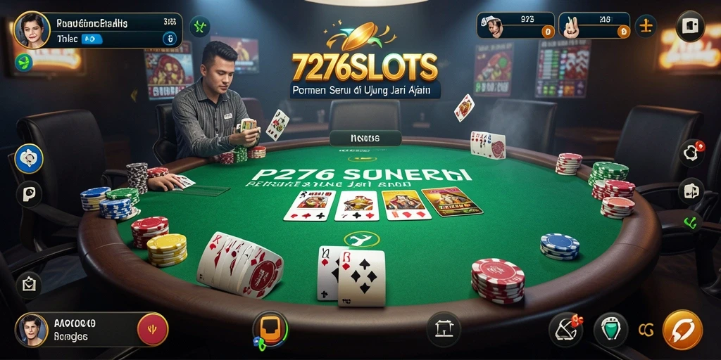 Screenshot gameplay 7276SLOTS menunjukkan momen menarik dalam permainan Poker.
