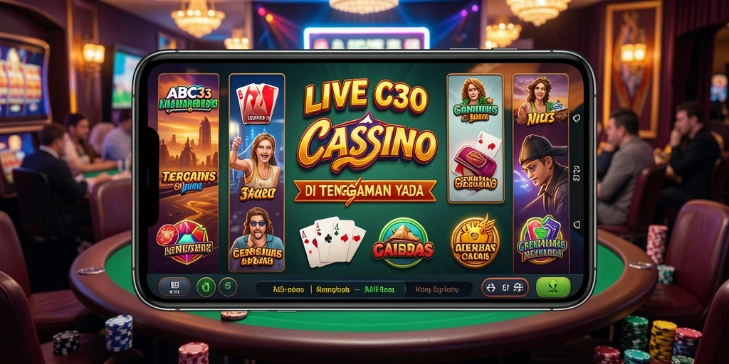 Tampilan gameplay Live Casino yang memukau di ABC33.