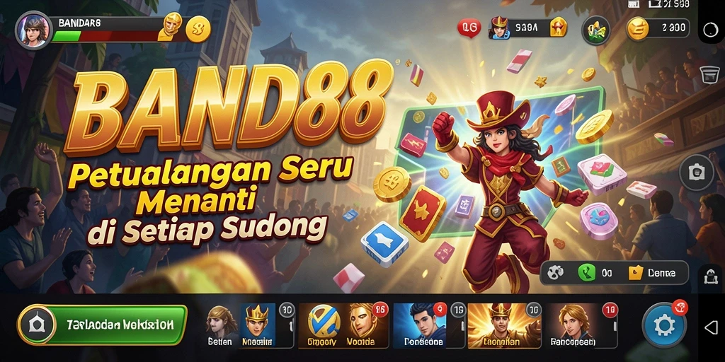 Tampilan gameplay yang menegangkan dan penuh warna di BANDAR88.