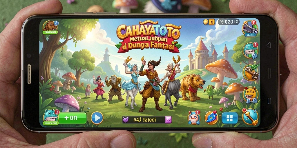 Screenshot utama menampilkan karakter utama dalam petualangan yang mendebarkan.