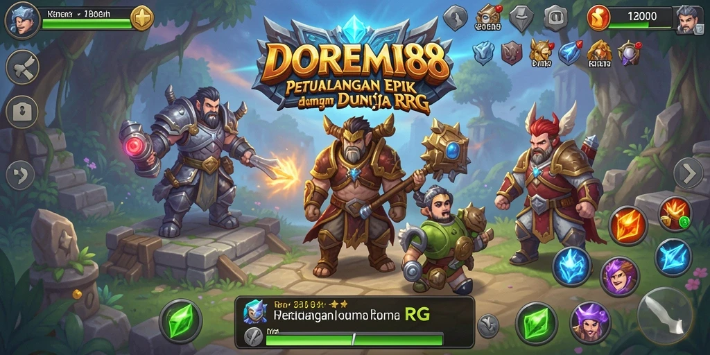 Screenshot DOREMI88 menunjukkan aksi seru dalam game RPG yang mendebarkan.