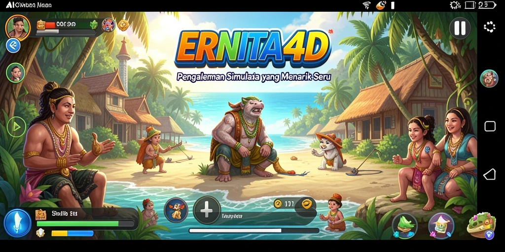 Tampilan gameplay seru dari ERNITA4D dengan interaksi gameplay yang mendalam.