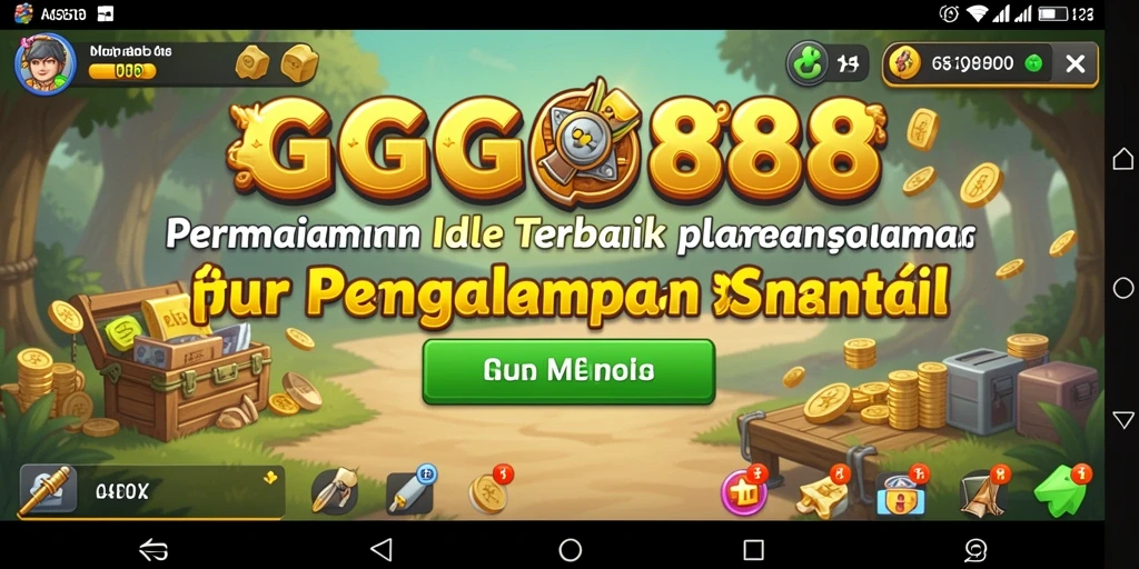 Screenshot utama GGG888 menampilkan gameplay Idle yang menarik dan interaktif.