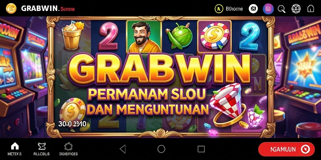 Tampilan menarik gameplay Slot dalam GRABWIN yang penuh warna.