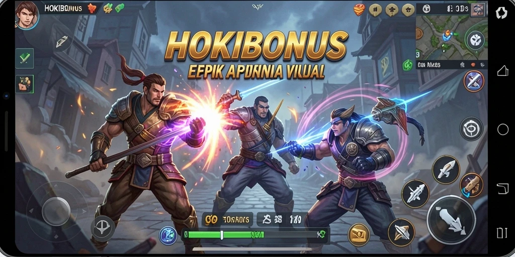 Tampilan gameplay HOKIBONUS yang mendebarkan dan penuh aksi.