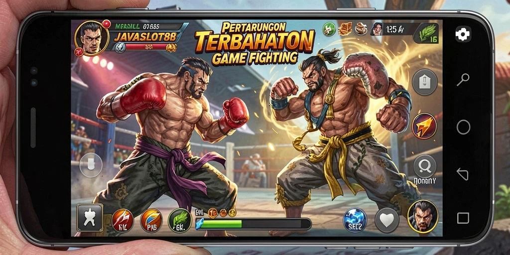 Screenshot gameplay <strong>JAVASLOT88</strong> menampilkan aksi pertarungan yang seru.