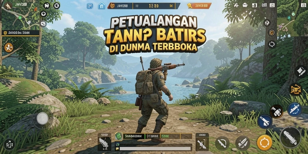 Tampilan menarik gameplay Open World JAVO88 yang memukau.