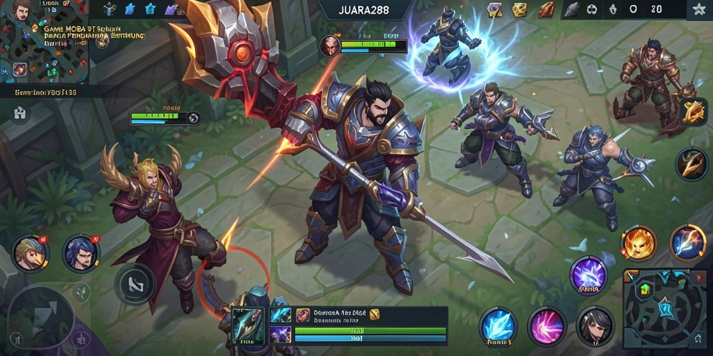 Tampilan aksi seru dalam gameplay JUARA288 yang menggugah semangat.