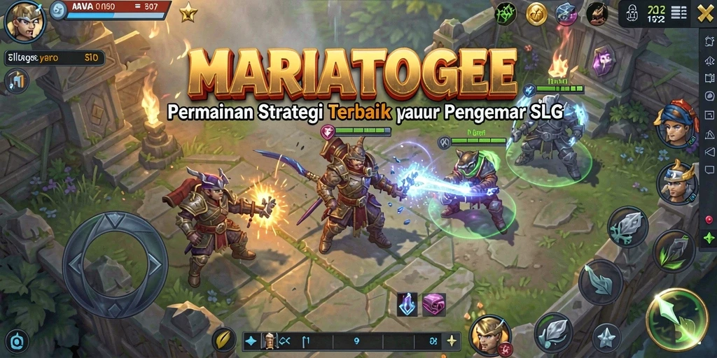 Tampilan gameplay MARIATOGEL yang menegangkan dan strategis.