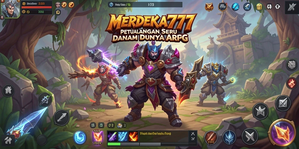 Tangkapan layar gameplay epik dalam MERDEKA777 yang menunjukkan pertarungan mendebarkan.