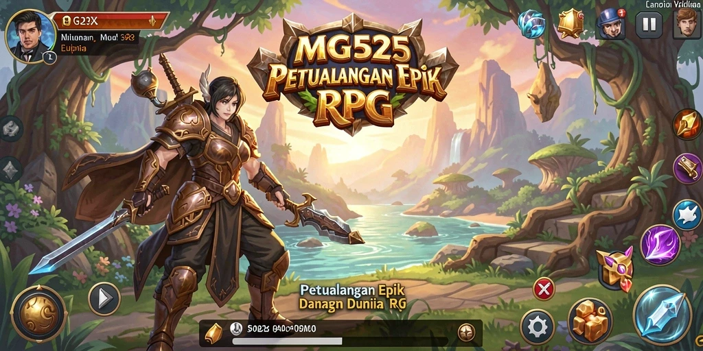 Tampilan luar biasa dari gameplay RPG di MG525.