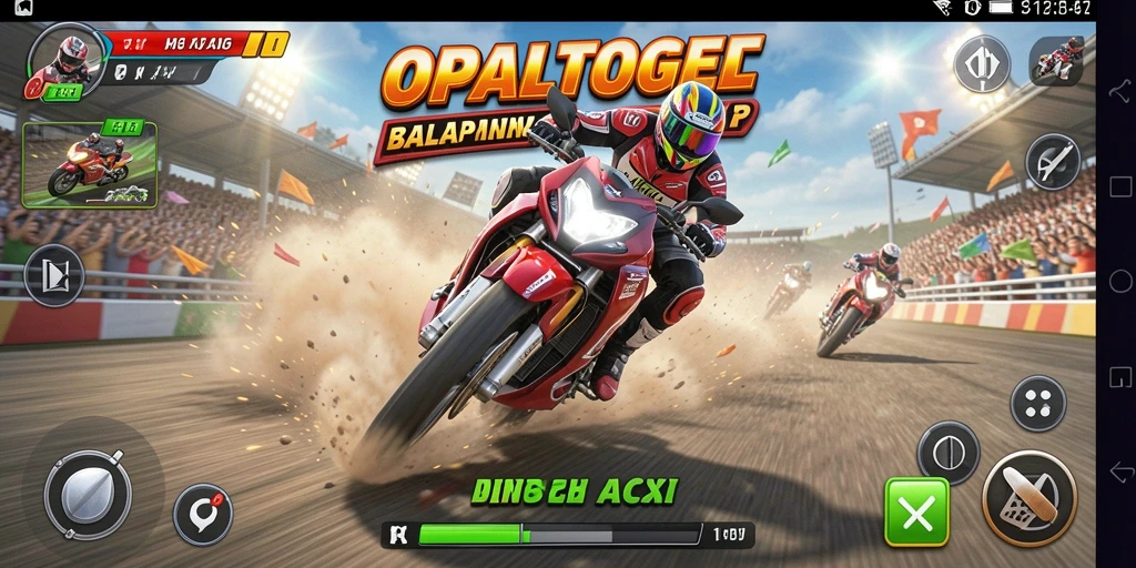 Gameplay menarik OPALTOGEL dengan balapan seru di lintasan.