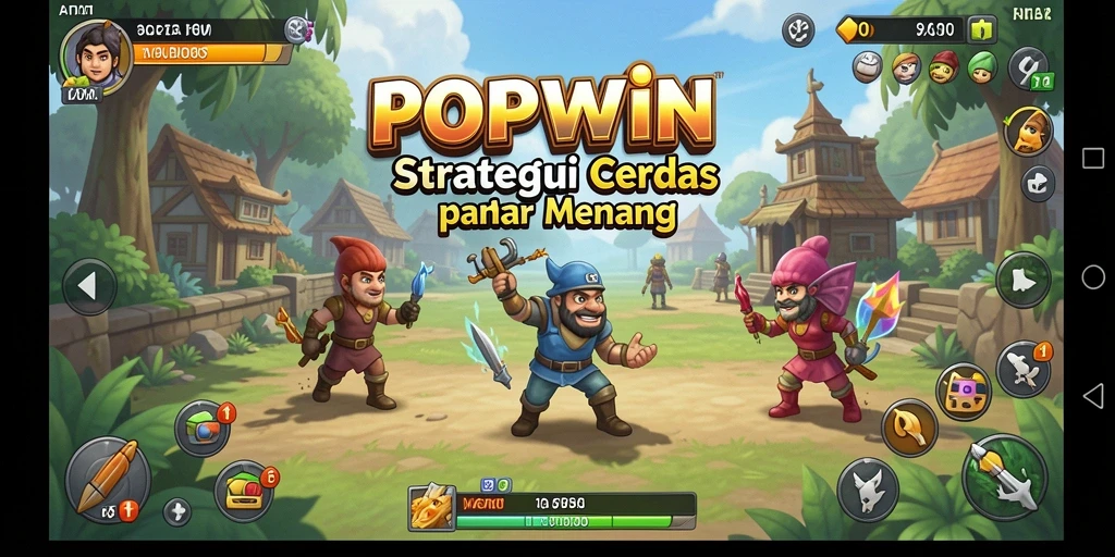 Tampilan gameplay menarik dalam game strategi POPWIN.