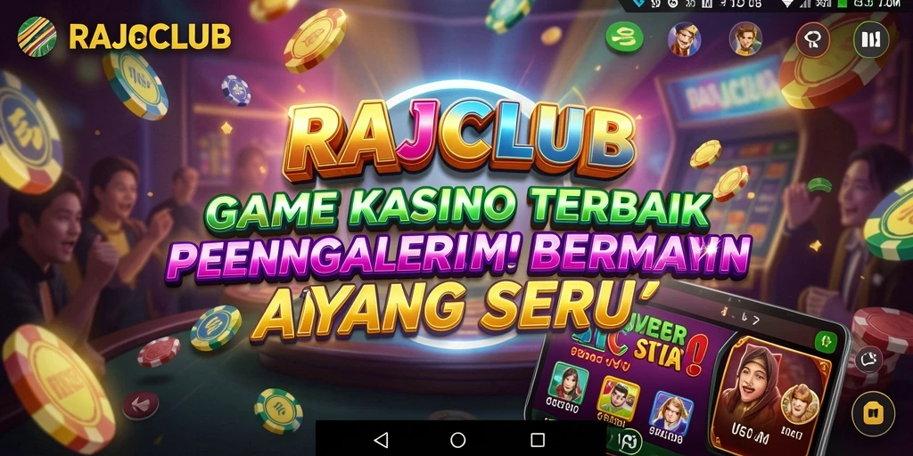 Tampilan utama gameplay RAJACLUB yang menampilkan keseruan permainan Kasino.