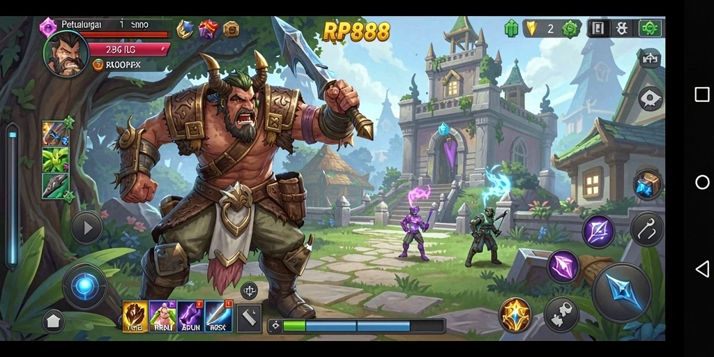 Tampilan menarik dari gameplay RP888 yang seru dan mendebarkan.