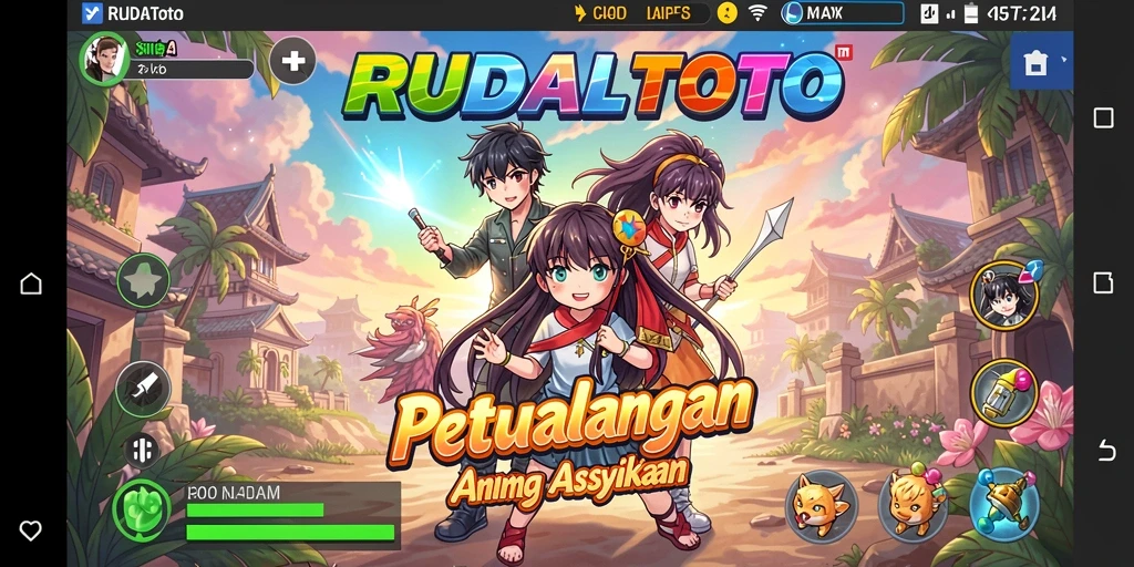 Screenshot RUDALTOTO menunjukkan aksi seru dalam permainan Anime.