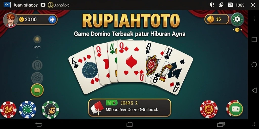 Tangkapan layar RUPIAHTOTO menampilkan pengalaman bermain Domino yang seru.