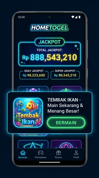 Tampilan antarmuka Hometogel yang bersih dan sederhana.